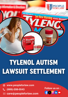 The Tylenol lawsuit states that consuming Tylenol during pregnancy may be linked to autism spectrum disorder (ASD) in children. If you or someone you know has experienced this, People For Law is here to assist you. We will provide you with a lawyer who has experience in handling Tylenol lawsuits. We will ensure you receive the necessary representation to seek compensation for your sufferings. The Tylenol autism lawsuit settlement often includes monetary compensation for affected families, along with potential provisions such as updates to product labelling or funding for additional research.