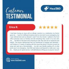 The title, "Check Out This Amazing Feedback on Our Exceptional Care at HEAL360. We Appreciate Your Trust!" highlights the positive experiences of patients who have received care at HEAL360. It conveys a sense of pride in the quality of service provided and expresses gratitude for the trust that patients place in the healthcare team. The title invites readers to explore a glowing review, reinforcing the clinic's reputation for excellence and patient satisfaction, while also building a strong connection with the audience by acknowledging their trust and confidence in HEAL360's services.