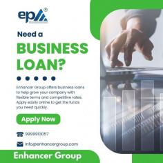 Discover the Benefits of Choosing EnhancerGroup for Your Business Loan:
Enjoy an easy application process designed for your convenience. Experience fast approval to get your funds quickly. Benefit from flexible EMI options that suit your financial needs. Take advantage of competitive interest rates. Receive personalized support every step of the way.
Empower your business and achieve your goals with ease! 