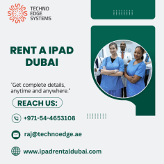 Find top locations for renting an iPad today. Enjoy competitive rates, flexible terms, and the latest models available. Techno Edge Systems LLC is providing best services to rent an iPad in Dubai. For more info contact us: +971-54-4653108 visit us: https://www.ipadrentaldubai.com/ipad-rent-in-dubai/