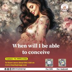 Conceiving a child depends on various medical factors as well as your lifestyle, your birth chart can nevertheless answer when will you be able to conceive. In children’s astrology, the fifth house in the birth chart reflects children and creativity, negative influences or aspects on this house can indicate infertility or difficulty in conceiving.

https://www.vinaybajrangi.com/children-astrology/best-time-to-conceive-a-baby/when-will-i-be-able-to-conceive.php  
