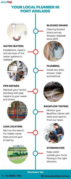 We offer emergency plumbing services to plumber Port Adelaide residents and businesses, and we are available the same day for any plumbing issues, even on a public holiday! Customers are our top priority, and we go above and beyond to complete an assigned task quickly and efficiently.