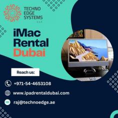 Discover tips to secure the best iMac rental with our guide on comparing prices, providers, and rental terms. Techno Edge Systems LLC offers iMac Rental Dubai. For more info contact us: +971-54-4653108 Visit us: https://www.ipadrentaldubai.com/imac-rental-dubai/