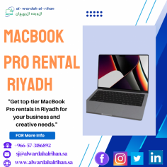 High-Performance MacBook Pro Rentals in KSA at Great Rates

We provide high-quality MacBook Pro Rentals in KSA at competitive rates, ensuring that you have the greatest tools for your business or creative tasks. Looking for a high-performance MacBook Pro rental in Saudi Arabia? Do not look any farther than AL Wardah AL Rihan LLC! Whether you need it for a short or long period of time, our flexible rental programs meet all of your demands. With our dependable rental service, you may enjoy consistent performance and increase your productivity. Book your MacBook Pro rental today by calling +966-57-3186892.

Visit: https://www.alwardahalrihan.sa/it-rentals/macbook-rental-in-riyadh-saudi-arabia/

#MacBookrental
#MacBookRentalinRiyadh 
#MacBooKRentalSaudiArabia
#MacBookProRentalinKSA

