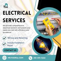 Electrical emergencies can strike unexpectedly and cause major disruptions. Dealing with them can be stressful, but quick and reliable help is just a call away. At Mr. Fixer, we offer top-notch emergency electrical services in San Antonio, ensuring your issues are resolved promptly and safely. Don’t wait—contact us now for fast, professional assistance!