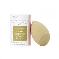 Introducing the natural makeup sponge by Jenny Patinkin! This beauty tool is 70% plant-based, made from dye-free organic green tea, and 30% biodegradable waterborne polyurethane. It is designed to perfect your complexion while also being environmentally friendly. The sponge offers a light green tea scent and is biodegradable, dye-free, non-toxic, antibacterial, vegan, and latex-free, suitable for all skin types. Shop now.