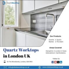 Explore Dialaworktop's Quartz worktops in London, UK. Choose from many colours and surfaces for an attractive kitchen. Enjoy top-quality craftsmanship, custom designs, and easy installation. Improve your kitchen with Dialaworktop’s great Quartz worktops. Book now.