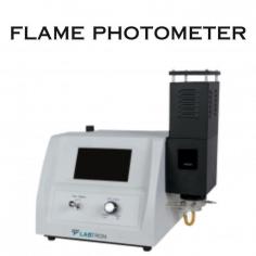 Labtron Flame Photometer is a benchtop unit for determining K and Na ion concentrations in test samples. It features a 7-inch color touch screen, data range of 0000-9999, selectable concentration units, USB interface for data transfer and storage, flameout protection, and an air compressor. Easy to operate.