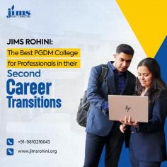 JIMS Rohini stands out as the best PGDM college for professionals embarking on their second career transitions. With specialized courses, flexible learning options, and robust job support, JIMS equips students with the skills and connections needed to thrive in new management roles. Discover how JIMS can help you reshape your career today.