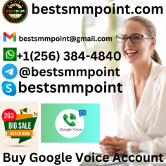 
#Buy-Google-Voice-Accounts/
Buy Google Voice Accounts
24 Hours Reply/Contact
Email:-bestsmmpoint@gmail.com
Skype:–bestsmmpoint
Telegram:–@bestsmmpoint
WhatsApp:-+1(256) 384-4840
https://bestsmmpoint.com/product/buy-google-voice-accounts/

