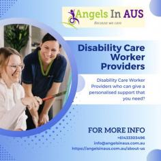 Disability care worker providers assist people with disabilities with their daily living activities and skills. Join Angels in Aus and book local freelance aid workers. The most diverse and rigorously vetted disability support workers in Australia are like a family.