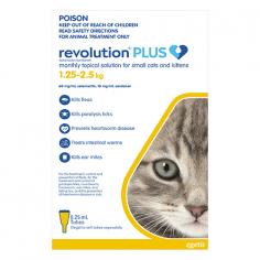 Shop Revolution Plus for comprehensive parasite protection for your cats from DiscountPetCare Australia. Keep your pets safe and healthy with effective control against fleas, ticks, heartworm, and intestinal worms.