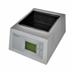 Labtron Automatic Tissue Floatation Water Bath is a benchtop unit designed for histology labs, with a temperature range of RT to 90°C and 1°C precision. It features PID-controlled heating, an integrated temperature-sensing block, an abrasion-resistant surface, an LCD display, and auto-storage mode.