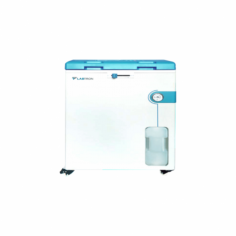 Labtron Vertical Autoclave is a high-speed, microcomputer-controlled 60 L unit with a max pressure of 0.27 MPa. It sterilizes from 105°C to 138°C, with a time range of 1 to 6000 minutes, up to 60 cycles, automatic water feeding, drying mode, and an eight-column interlocking system.