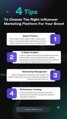 Selecting the right influencer marketing platform can transform your business! Learn the top 4 essential tips to make an informed choice and skyrocket your brand’s reach

https://www.fahdu.com/influencer-marketing-platform-for-brands