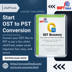 eSoftTools OST to PST Converter software this software helps you convert your data without any problem or error. this software is straightforward to use for all technical or non-technical background users. this recovery software filtrates your data and converts many types of files like HTML, PST, MBOX, EML, EMLX, and many more. this tool converts your large OST files into PST files you are free from space and storage issues. this software is very reliable and trustworthy. They give us the best features and services.

More info - https://www.esofttools.com/ost-to-pst-converter.html