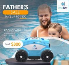 Grab the best robotic pool cleaner in Australia at an unbeatable discount of up to 70% this Father's Day! Our state-of-the-art pool cleaners deliver exceptional cleaning performance, making pool maintenance a breeze. With intelligent navigation and powerful suction, these cleaners tackle every corner of your pool, leaving it spotless. Take advantage of this limited-time offer to get the perfect gift for your dad. Enjoy hassle-free pool cleaning and more quality time with family by the poolside. Shop now at https://poolbot.com.au