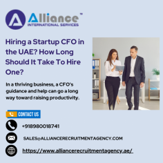 In a thriving business, a CFO's guidance and help can go a long way toward raising productivity. Read our blog to know how to hire a CFO in the UAE & How Long Should It Take.
