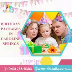 Birthday Packages in Caroline Springs | KidZalia

Make your child's special day truly remarkable with KidZalia's Birthday Packages in Caroline Springs! Our all-inclusive packages have everything you need for an unforgettable party. Your child and their friends will enjoy a themed party with colorful decorations, engaging activities, and delightful treats. Our attentive staff will ensure that parents can relax and enjoy the celebration while the little ones have a blast. Book your child's party at KidZalia today by calling +61 437 565 383.