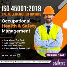 The ISO 45001:2018 OHSMS Lead Auditor Training Course equips you with the skills to audit and improve workplace safety management systems. This course covers the essentials of health and safety standards, preparing you to ensure compliance and enhance safety practices within organizations. Ideal for professionals aiming to advance in safety management.