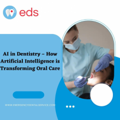 AI in Dentistry – How Artificial Intelligence is Transforming Oral Care

AI has many possible uses in Emergency dental services that could completely change the field. A 24-hour Emergency Dentist may need to be called upon immediately for severe traumas. To help patients feel better right away, AI can figure out the best Emergency Dentist based on their condition.  visit website:  https://emergencydentalservice.mybloghunch.com/ai-in-dentistry-how-artificial-intelligence-is-transforming-oral-care?ref=bloghunch.com