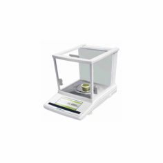  Labtron Touch Screen Analytical Balance is a benchtop model with a range from 0.0004 g to 100 g. It features an 80-mm pan, a 5-inch touch-screen cast aluminum cover, a high-precision magnet sensor and quick connectivity to printers and computers.
