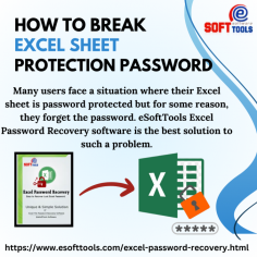 Sometimes users face a situation where their Excel sheet is protected but for some reason, they forget the password. To deal with such a situation, eSoftTools Excel Password Recovery Software is the best tool. Using this, users can unlocked their Excel sheet protection password very easily. This software is completely safe and unlocks the password fastest. eSoftTools software provides you the option of copy to a clipboard, by which you can unlock the password in just one click and it supports all Windows versions.

More info - https://www.esofttools.com/excel-password-recovery.html