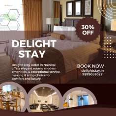 For travelers seeking an exceptional stay in Nainital, Delight Stay is a standout choice that combines luxury, comfort, and personalized service. Situated in a prime location, this hotel offers easy access to Nainital’s famous attractions while providing a serene retreat amidst the natural beauty of the region.