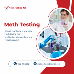 Get a Meth Testing done for your property every 6 months to avoid costly repairs

Meth Testing can be an ideal solution to find out if your property is contaminated. We have used the latest German technology in developing our test kits and we provide professional Meth Testing Auckland services with fast and accurate results. Order your kit today and enjoy super-fast delivery in Auckland.