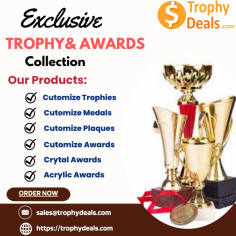 At Trophy Deals, we understand the importance of recognizing achievement and celebrating success. Whether you're honoring a top athlete, a dedicated employee, or a student with exceptional talent, our wide range of trophies, medals, awards, and plaques ensures you find exactly what you need at a price that fits your budget.
Trophies: Our collection features a variety of styles and sizes, perfect for any occasion. From sleek, modern designs to classic and ornate options, our trophies can be customized to reflect the significance of the achievement. Ideal for sports events, corporate awards, or academic excellence, our trophies are crafted to stand out and make a lasting impression.
Medals: We offer a diverse selection of medals in stunning finishes like gold, silver, and bronze. Our medals are not only visually appealing but also durable, making them a cherished keepsake for any recipient. Whether you need medals for sports competitions, academic achievements, or special recognition, we provide high-quality options that can be customized to fit your event's theme or your team's identity.
Awards: From crystal awards that exude elegance to acrylic awards that are both stylish and practical, our range of awards is designed to suit any preference. Our custom awards are perfect for recognizing outstanding performance in a unique way. We also offer engraved plates that add a personal touch, ensuring each award is a memorable and meaningful gesture.
Plaques: Our plaques come in various materials and finishes, including polished wood, sleek acrylic, and sophisticated crystal. Perfect for commemorating milestones or honoring individual accomplishments, our plaques can be personalized with detailed engraving to suit any occasion.
In addition to our core products, Trophy Deals also provides rings, custom awards, and banners to help you create a comprehensive and memorable recognition experience.
Order Information: Although we do not have a retail showroom, we are dedicated to serving you through order pickups available upon request. Contact us at 936-349-0300 or via email at sales@trophydeals.com for all inquiries and to place your order. Visit us at 2595 Waldrip Rd, Madisonville, TX 77864.
At Trophy Deals, we pride ourselves on delivering high-quality products that celebrate achievement and excellence without breaking the bank. Let us help you make your next event unforgettable.