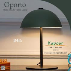 Brighten up your workspace with the Oporto Metal Study Table Lamp! Whether you're burning the midnight oil or adding a stylish touch to your study, this lamp combines functionality with sleek design. Perfect for any desk, its modern metal finish and adjustable head ensure you get the light just where you need it.