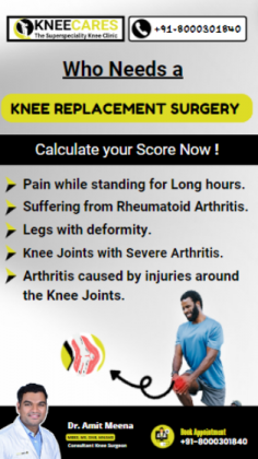 KNEECARES – The Superspeciality Knee Clinic, led by world-renowned knee surgeon Dr Amit Meena, India's best clinic for Knee Replacement & knee Ligament Surgery in Jaipur, Rajasthan 
