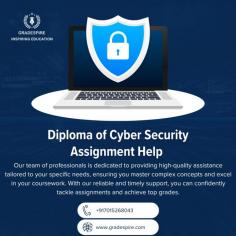 Navigating through your Diploma of Cyber Security assignments can be challenging without the right support. Gradespire provides assistance designed to help you understand complex topics, from network protection to encryption methods. Our team is here to guide you through the process, offering insights that make tackling your assignments easier. Let us help you strengthen your understanding and complete your tasks with confidence. Reach out today for reliable support in your Cyber Security coursework.

Visit Now:- https://gradespire.com/diploma-assignment-help-blog/