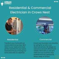 Discover top-notch electrical solutions with Urban Connect Electrical. Our skilled electricians in Crows Nest provide reliable, efficient service for all your electrical needs. Visit our site to learn more: Urban Connect Electrical - electrician crows nest https://urbanconnectelectrical.com/areas-we-service/electrician-crows-nest/