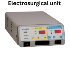 
Zimed Electrosurgical Unit  ideal for monopolar surgeries, offers energy output up to 150W and various therapeutic methods, including monopolar cut, blend, and coagulation, with lower thermal damage risks. It features a separate control panel. Dimensions: 500 VA ± 10% power rating, operating at 330 kHz/430 kHz, with monopolar cut (0-100W at 300Ω) and coagulation (forced: 0-80W at 500Ω, soft: 0-40W at 500Ω).
