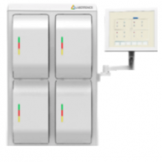 Labotronic Automated Blood Culture System is a non-invasive, fully automated microbial culture device. It features a 240cell capacity designed with Swing shaking inculation with an incubation temperature of 35 °C ± 1.5 °C and an optical detection algorithm .