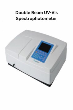 Labtron Double Beam UV-Vis Spectrophotometer is a compact tabletop unit with a silicon photodiode detector and tungsten/deuterium lamps. It covers a wavelength range of 190 to 1100 nm with a spectral bandwidth of 1.8 nm and ±0.3 nm accuracy, ensuring high performance and user-friendly operation.