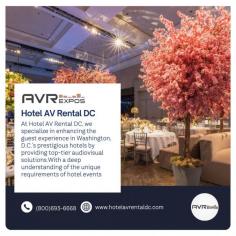 At Hotel AV Rental DC, we specialize in enhancing the guest experience in Washington, D.C.’s prestigious hotels by providing top-tier audiovisual solutions. 
 