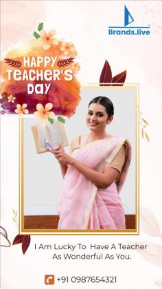  Share unique Teachers' Day stories with creative templates. Enhance your posts with happy Teachers' Day images. Har Design Aasaan Hai—Brands.live Makes Creativity Easy!