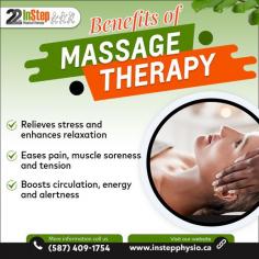 Massage therapy can do wonders for your body and mind. At In Step Physical Therapy in Edmonton, we provide massage therapy to help you relax, recover, and rejuvenate. Experience the incredible benefits of massage therapy with our personalized treatments designed to meet your unique needs. 