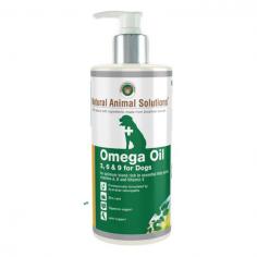 Natural Animal Solutions Omega 3, 6 & 9 oil is a rich dietary supplement for dogs. This joint and skin care product is finely blended with essential fatty acids, vitamins A, D and E. These dietary nutrients play a crucial role in maintaining skin and joint health. Natural Animal Solutions Omega Oil assists in reducing skin odour, promote digestion, maintain a healthy immune system and support joints. The oral solution helps support heart and brain healthy functioning.
