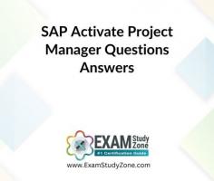 Prepare for your SAP Activate Project Manager Exam with Examstudyzone.com! Get access to hundreds of exam questions and detailed answers to help you ace the test and get certified!

https://examstudyzone.com/course/sap-activate-project-manager-valid-questions