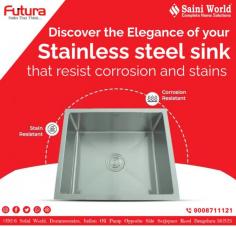 Discover the Elegance of your Stainless steel sink that resist corrosion and stains.

