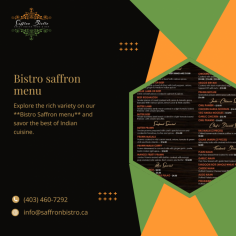 Explore the Delightful Bistro Saffron Menu

Dive into a world of flavor with our Bistro Saffron menu, featuring a tantalizing array of Indian-inspired dishes crafted with the finest ingredients.