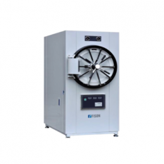 Fison Horizontal Autoclave with a 150 L capacity ensures efficient sterilisation at 0.22 MPa and 134°C using a leak-proof chamber. The temperature is adjustable from 40 to 134 °C. The unit is made of corrosion-resistant stainless steel and has advanced safety features for fast and reliable sterilisation.