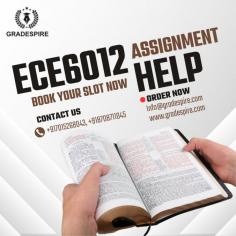 Get outstanding support from Gradespire for your ECE6012 assignment help. Our staff of knowledgeable tutors offers thorough assistance to help you understand difficult subjects and raise your academic standing. You may confidently face assignments, projects, and tests with the help of individualized guidance. Gradespire guarantees you have access to the tools you need to succeed, whether you're seeking for idea clarification or need in-depth feedback. To improve your ECE6012 grades, get reputable and experienced assistance right away!