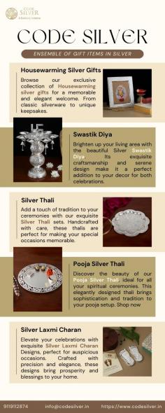 Add a touch of tradition to your ceremonies with our exquisite silver thali sets. Handcrafted with care, these thalis are perfect for making your special occasions memorable.

Get more info:- 
Email Id-	info@codesilver.in
Phone No-	9119112874	
Website-	https://www.codesilver.in/products/embellished-thali-cstw157
