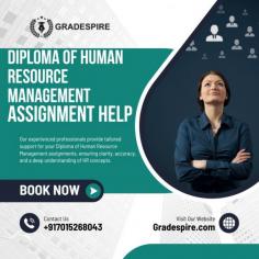 If you're working on a Diploma of Human Resource Management assignment, Gradespire is here to support you. We provide guidance to help you understand key concepts like recruitment, employee relations, and performance management. Our team is experienced in offering assistance that makes your assignments clear and easy to complete. Rely on our expertise to confidently tackle your course challenges and submit high-quality work on time. Let us help you stay on track with your studies.