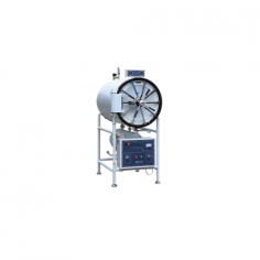 Fison Horizontal Autoclave is a cylindrical device with a 150 L tank that operates automatically. Features an adjustable temperature of 105°C to 134°C and 0.22 MPa hydraulic pressure. The device includes a vacuum breaker with a water level indicator and steam trap for 
safe operation.