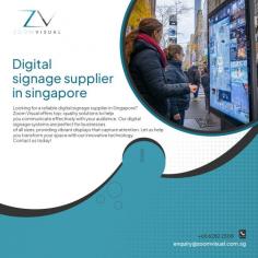 Leading Digital Signage Supplier in Singapore


Zoom Visual stands as the foremost digital signage supplier in Singapore, providing comprehensive solutions tailored to meet diverse business needs. From innovative hardware to intuitive software and exceptional support, we offer a complete package to enhance brand visibility and engagement effectively.